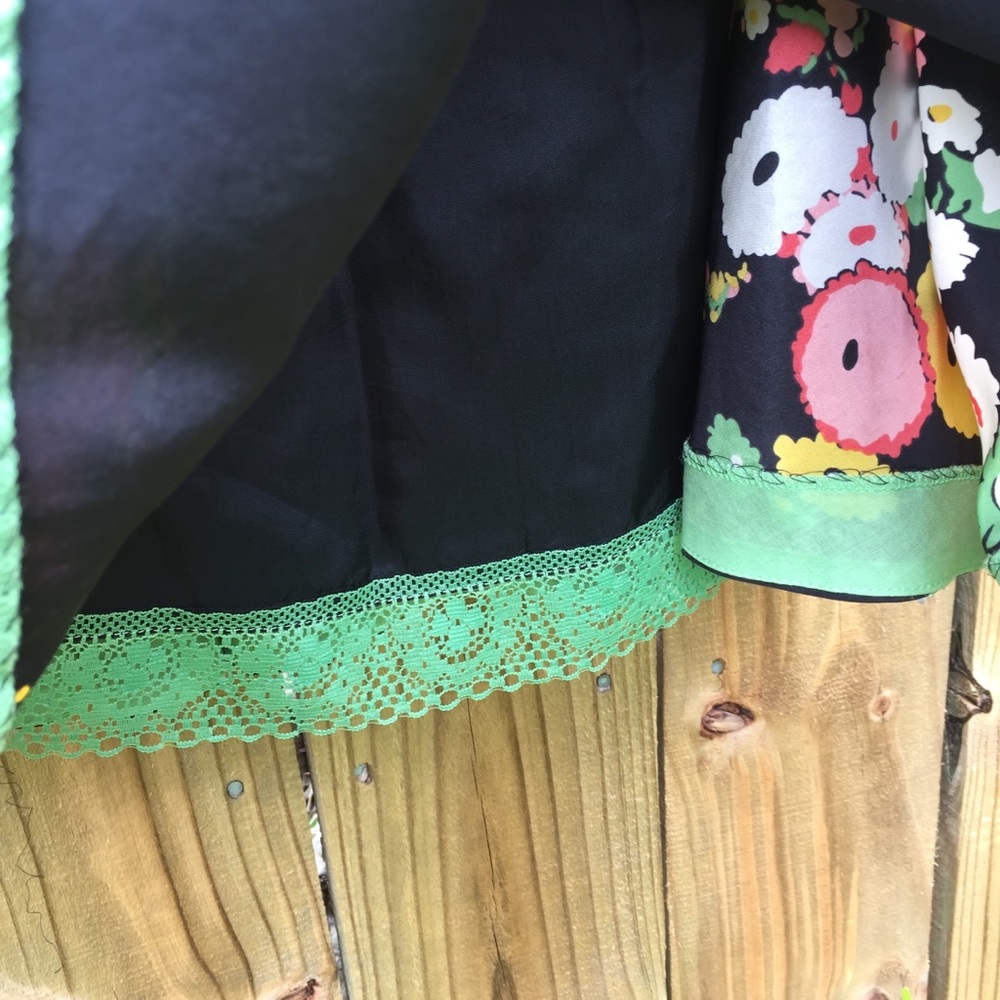 🛍️ Moulinette Soeurs Black Print Silk Dress Anthropologie 0 - Picture 6 of 7
